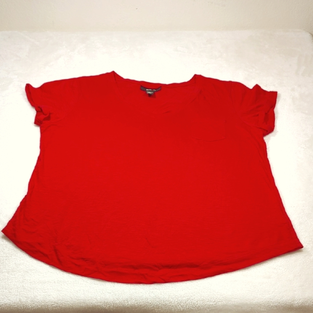 Style & Co V neck top L EUC